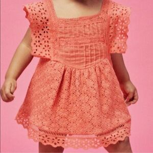 For Love and Lemons Lil Lemons Bloom Eyelet Romper 12-18mo